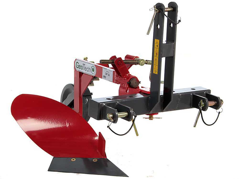 GeoTech DP16 1-scharige ploeg, detail 2