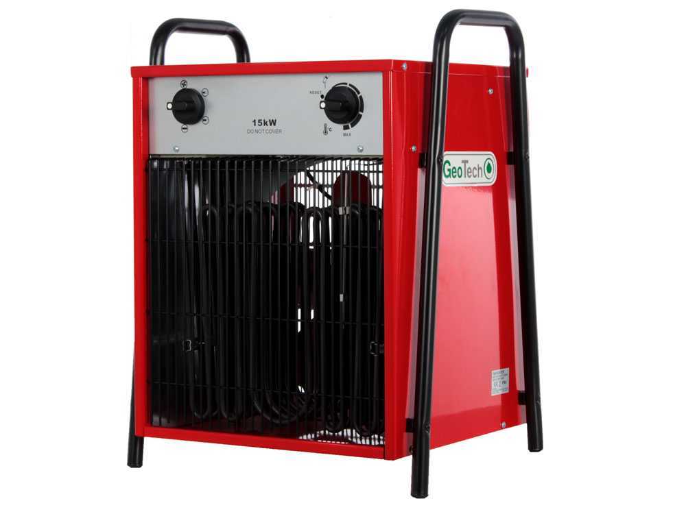 GeoTech EH 1500 T elektrische heteluchtkanon 15 kW, 400 V, detail 2