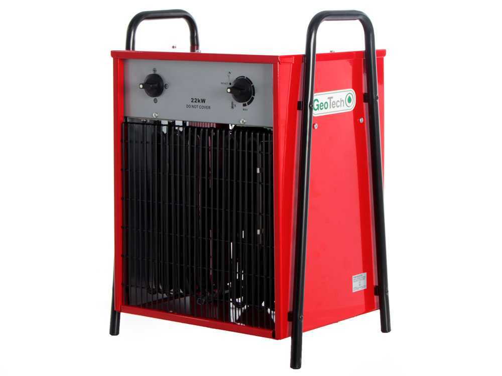 GeoTech EH 2200 T elektrische heteluchtkanon 22 kW, 400 V, detail 2