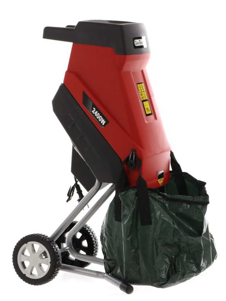 GeoTech ES 2450 Blades elektrische hakselaar, takken tot 45 mm, detail 2