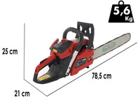 GeoTech GMS 37-40 benzine kettingzaag, zwaard 37,2 cm, detail 1