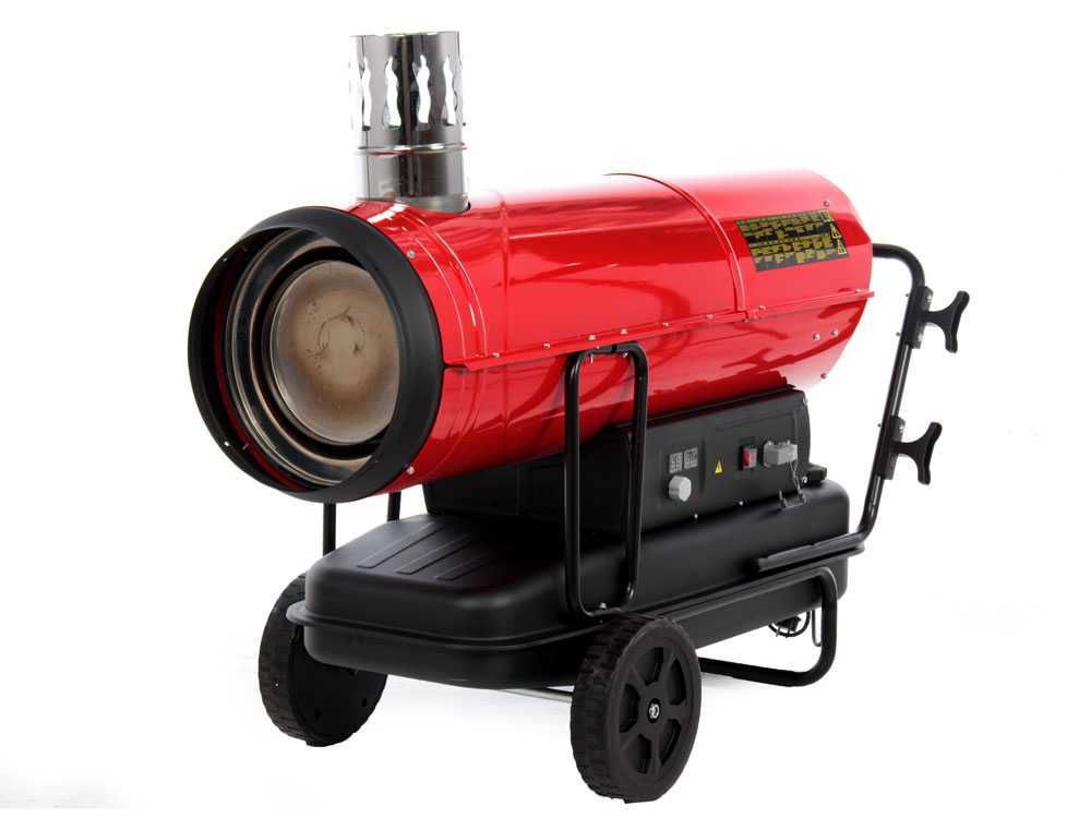 GeoTech IDH 8000 diesel heteluchtkanon 80 kW, indirect gestookt, detail 2