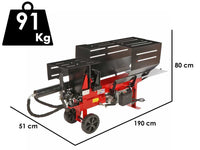 GeoTech LSP9 HE EVO elektrische houtklover, 8 ton, horizontaal, detail 1