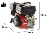 GeoTech Pro 212 cc benzinemotor met horizontale as, 7,5 pk, detail 1