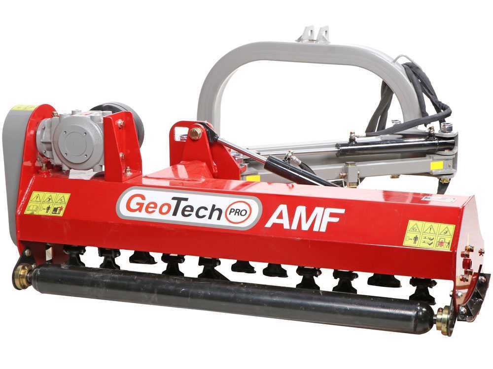 GeoTech Pro AMF165 zijklepelmaaier met arm 165 cm, detail 2
