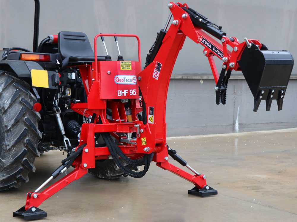 GeoTech Pro BHF 95 graafarm voor de trekker, detail 2