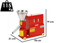 GeoTech Pro EWPM150T elektrische pelletmachine, 400 V, detail 1