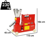 GeoTech Pro EWPM200T elektrische pelletmachine, 400 V, detail 1