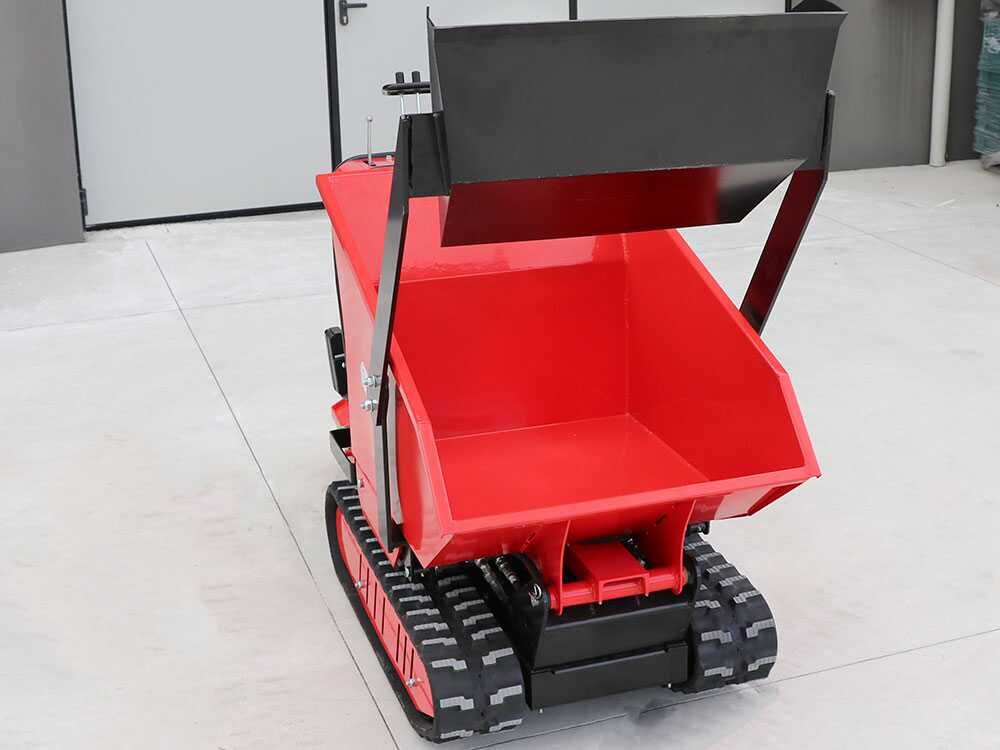 Rupsdumper laadvermogen 500 kg GeoTech Pro Geoporter 550 DHS Hydro, hydraulisch kiepen, detail 2