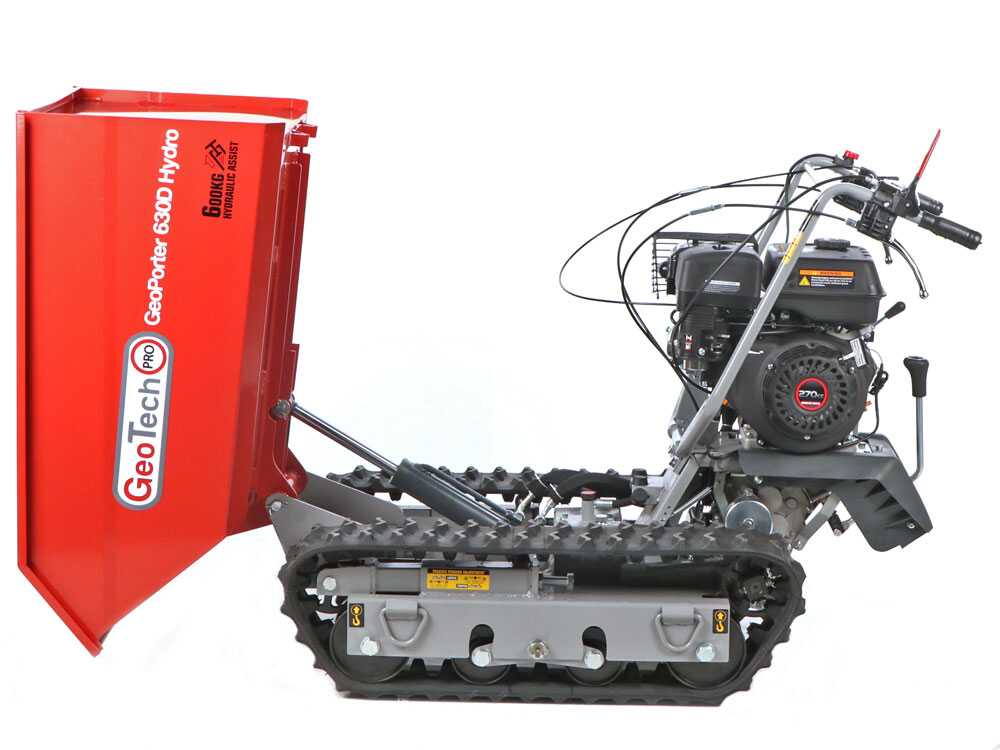 Rupsdumper laadvermogen 600 kg GeoTech Pro GeoPorter 630D Hydro, hydraulisch kiepen, detail 2