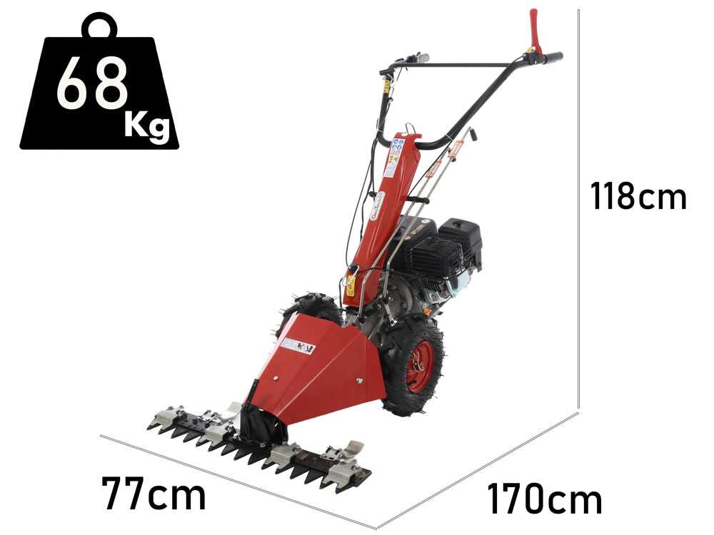 Balkmaaier 76 cm GeoTech Pro MCT650, motor Loncin G200F, detail 1