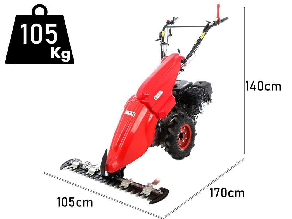 Balkmaaier 97 cm GeoTech Pro MCT900, motor Loncin G270F, detail 1