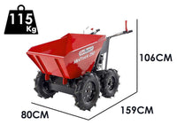Motorkruiwagen laadvermogen 250 kg GeoTech Pro MiniTruck 250, motor Loncin LC1P65FE, 4x4, detail 1