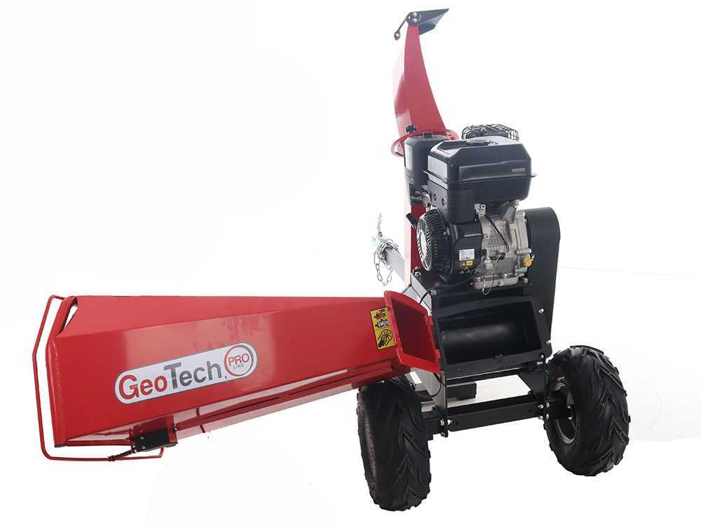 GeoTech Pro PCS 150BS benzine hakselaar, takken tot 90 mm, detail 2