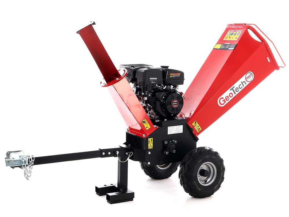 GeoTech Pro PCS 150L benzine hakselaar, takken tot 90 mm, detail 2