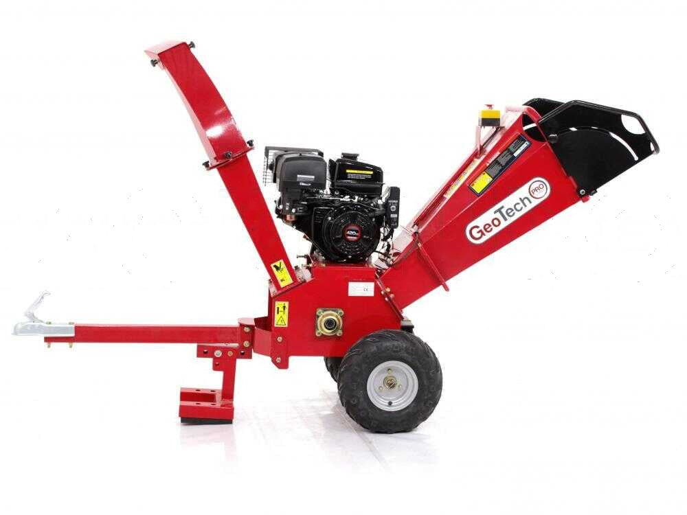 GeoTech Pro PCS 155 LE benzine hakselaar, takken tot 90 mm, elektrische start, detail 2
