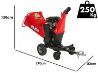GeoTech Pro PCS 160LE PRO benzine hakselaar, takken tot 100 mm, detail 1