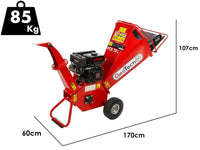 GeoTech Pro PCS70L benzine hakselaar, takken tot 65 mm, detail 1