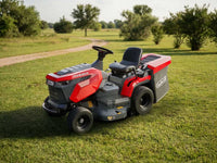 GeoTech Pro PRTM 180-1020 CM gazontractor met opvangbak 102 cm, versnellingsbak, detail 1