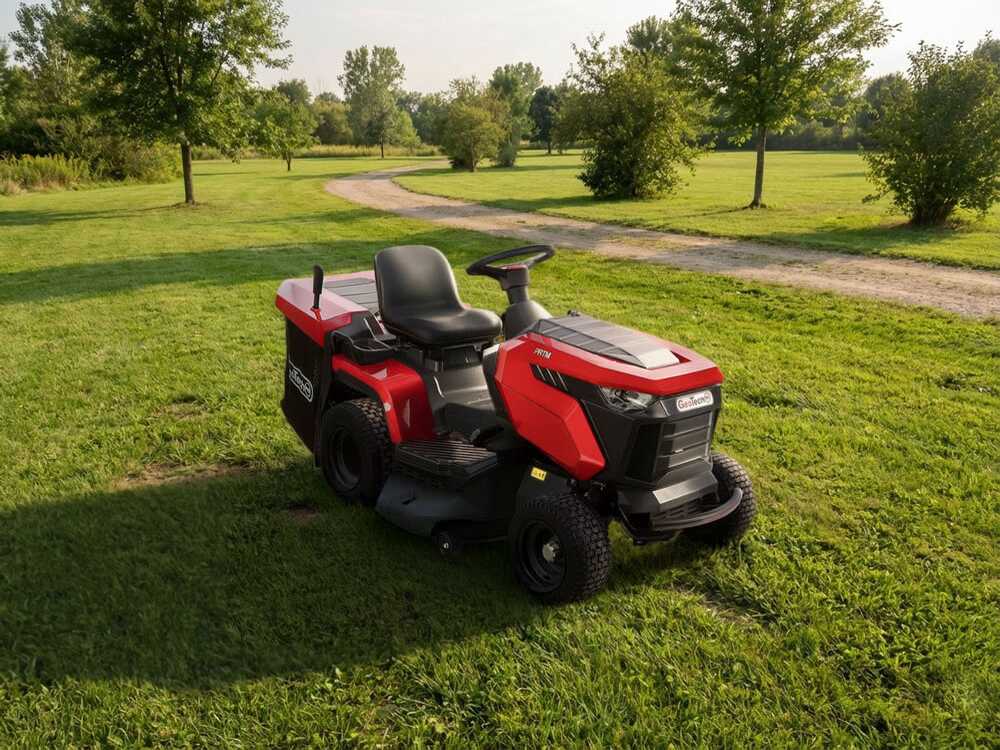GeoTech Pro PRTM 200-1020 H-CM gazontractor met opvangbak 102 cm, hydrostaat, detail 1