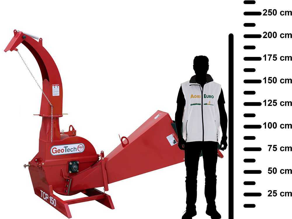 GeoTech Pro TCP 150 aftakas hakselaar, takken tot 150 mm, detail 2