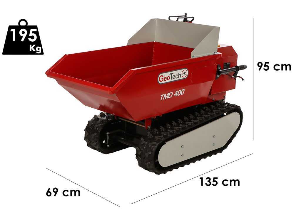Accu motorkruiwagen laadvermogen 400 kg GeoTech Pro TMD 400, 48 V 15 Ah, detail 1