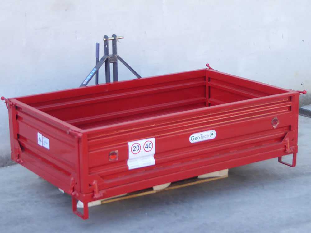 GeoTech TRP 180 transportbak voor de trekker, detail 2