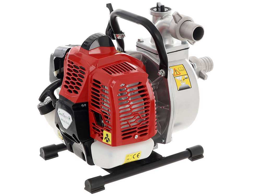 GeoTech WP360 EVO benzine motorpomp, aansluiting 40 mm, detail 2