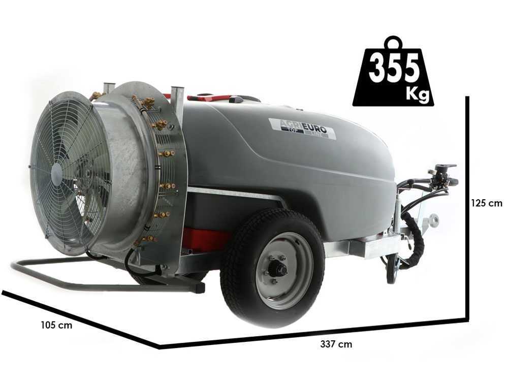 AgriEuro TOP-LINE Gray T Car 600/70 getrokken nevelspuit, 600 liter, pomp AR1064, detail 1