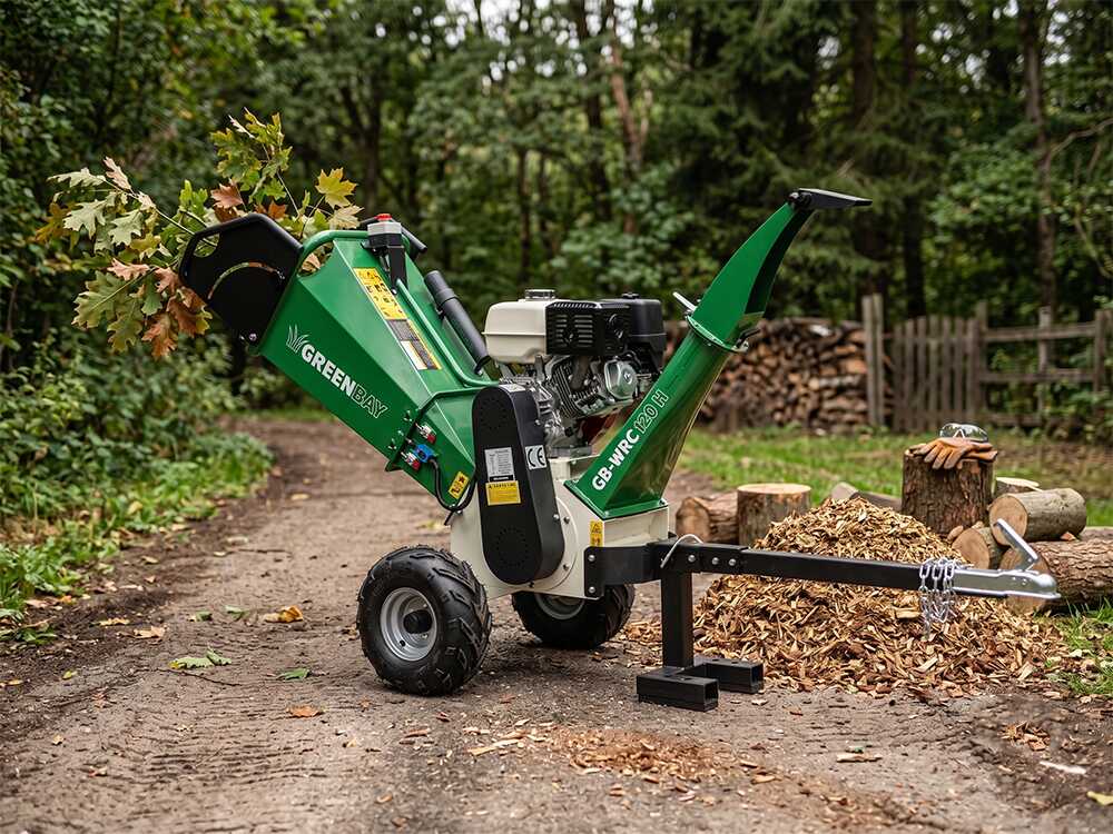 GreenBay GB-WRC 120 H benzine hakselaar, takken tot 90 mm, detail 1