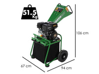 GreenBay GB-WRC 55 RB benzine hakselaar, takken tot 50 mm, detail 1