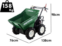 Motorkruiwagen laadvermogen 300 kg GreenBay MiniTipper 300 L, motor Loncin G200F, 4x4, detail 1