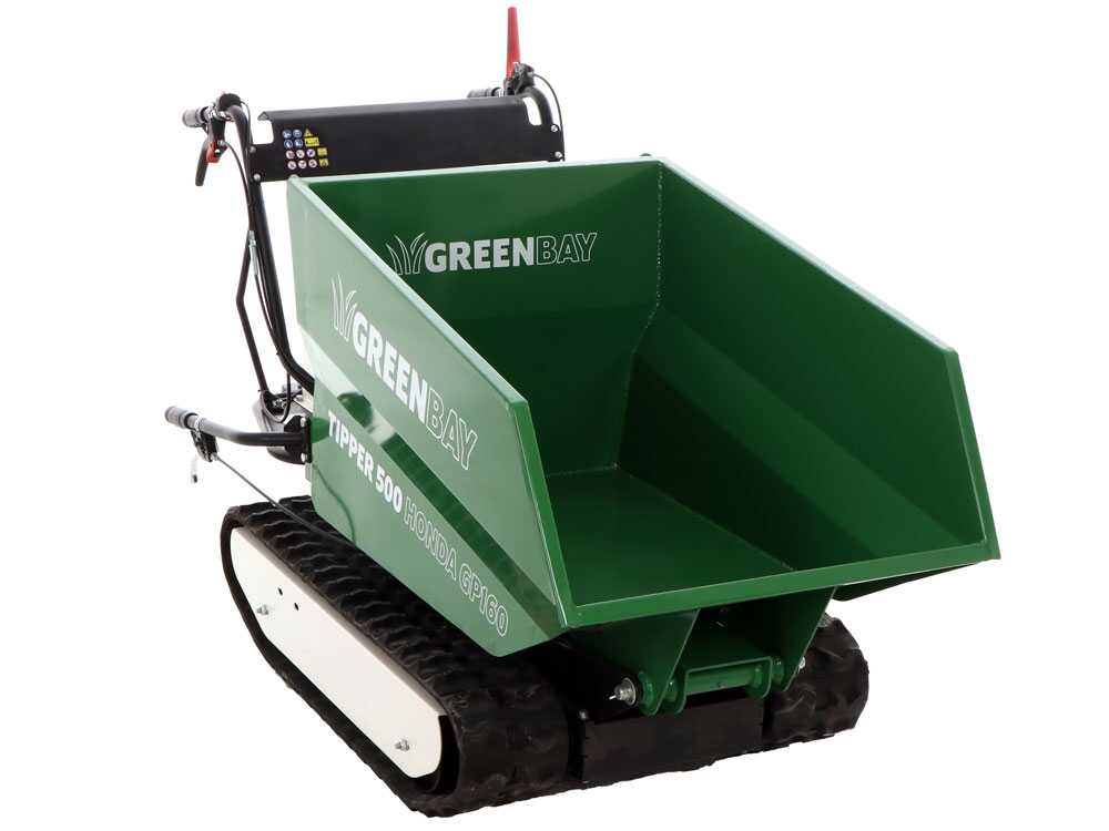 Rupsdumper laadvermogen 500 kg GreenBay Tipper 500, motor Honda GP160, detail 2