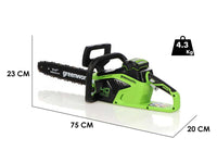 Greenworks GD40CS15K4 accu kettingzaag, zwaard 35 cm, 40 V 4 Ah, detail 1