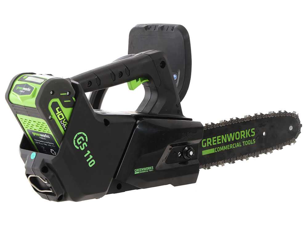 Greenworks GD40TCS accu kettingzaag voor snoeien, zwaard 25 cm, 40 V 2 Ah, detail 2