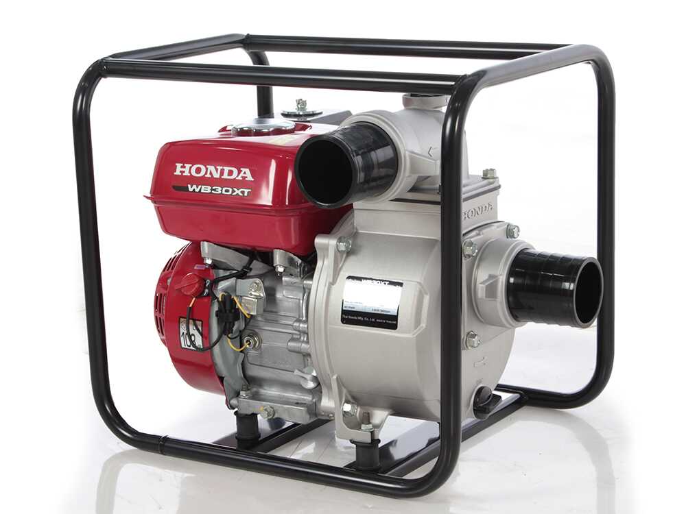 Honda WB30 benzine motorpomp, aansluiting 80 mm, detail 2