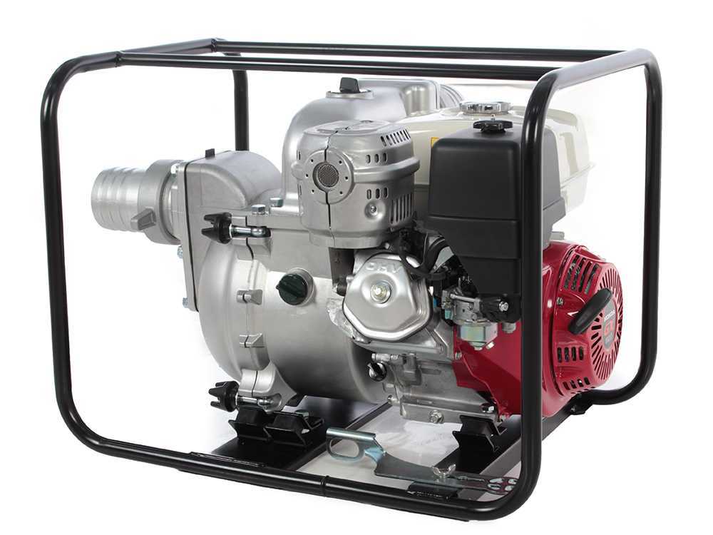 Honda WT 40 benzine motorpomp voor vuil water, aansluiting 100 mm, detail 2