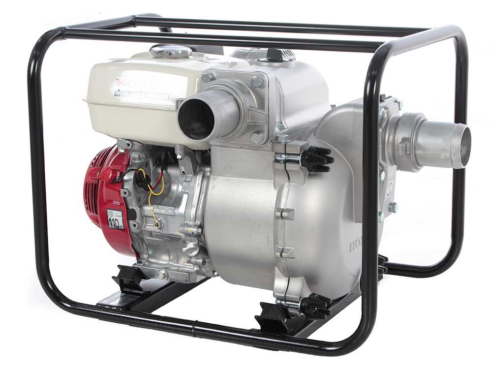 Honda WT30 benzine motorpomp voor vuil water, aansluiting 80 mm, detail 2