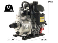 Honda WX15T benzine motorpomp, aansluiting 40 mm, detail 1