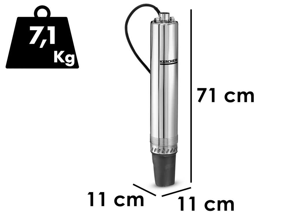 Kärcher BP 4 Deep Well bronpomp, detail 2