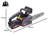 Lisam SG 22 accu kettingzaag, zwaard 25 cm, 18 V 4 Ah, detail 1