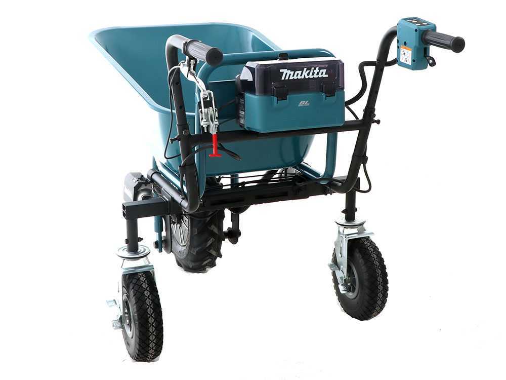 Accu motorkruiwagen laadvermogen 130 kg Makita DCU180, zonder accu (K503922), detail 2
