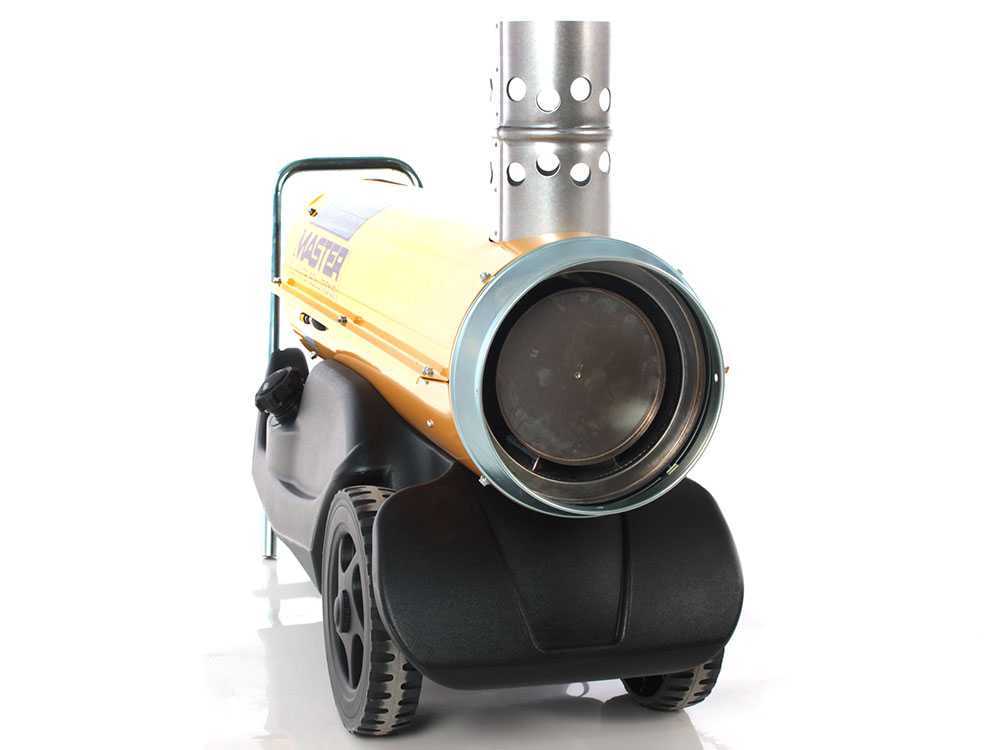 Master BV 77 diesel heteluchtkanon 20 kW, indirect gestookt, detail 2