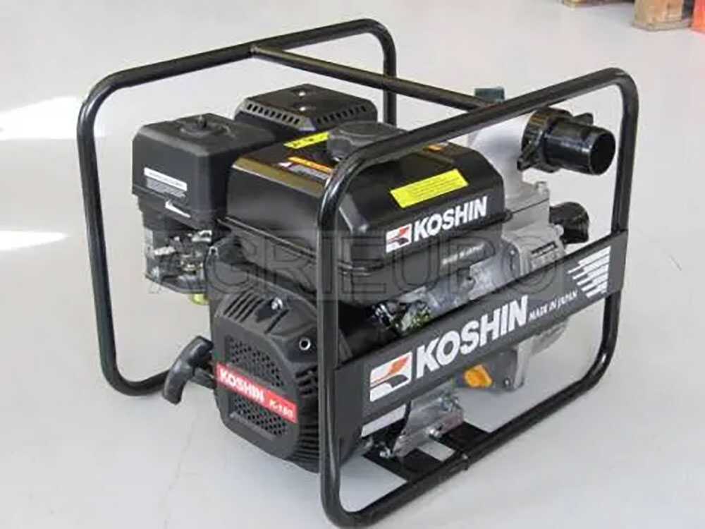 Oriental Koshin SEV-50X benzine motorpomp, detail 2