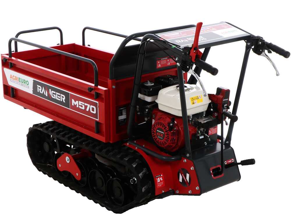 Rupsdumper laadvermogen 500 kg AgriEuro Premium Ranger M570-E Extendable, motor Honda GX200, detail 2