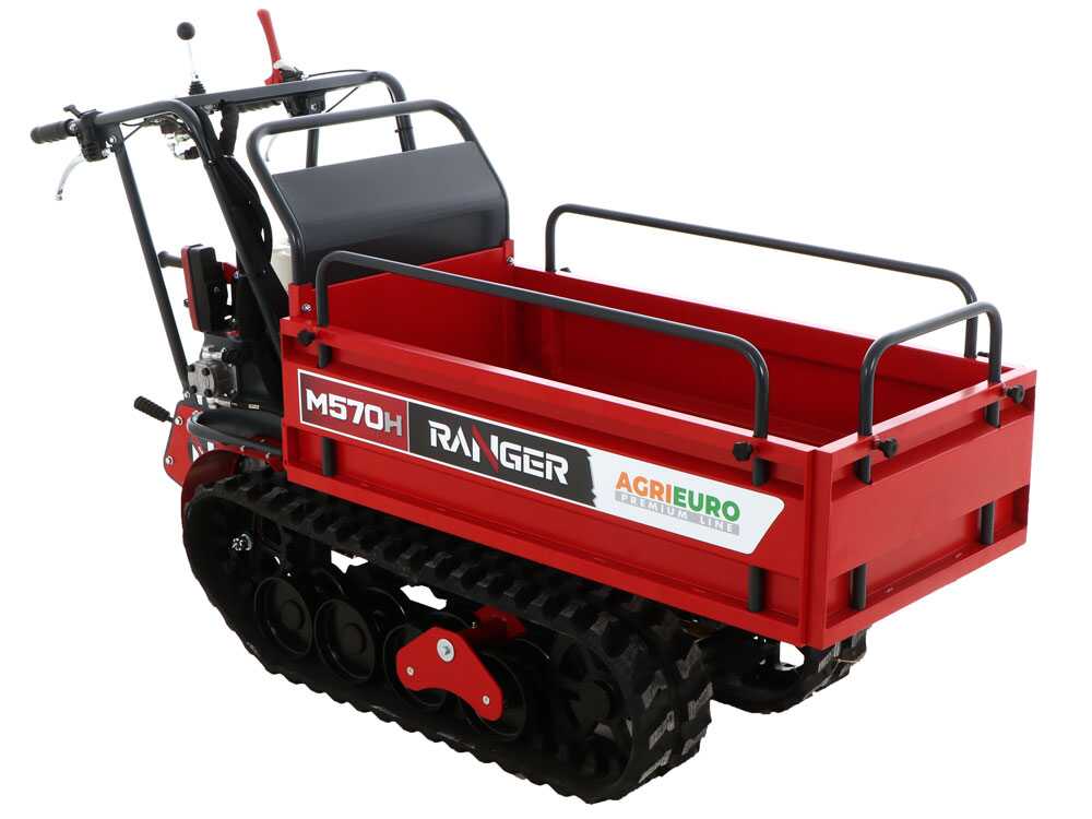Rupsdumper laadvermogen 500 kg AgriEuro Premium Ranger M570 H-E Extendable, motor Honda GX200, detail 2
