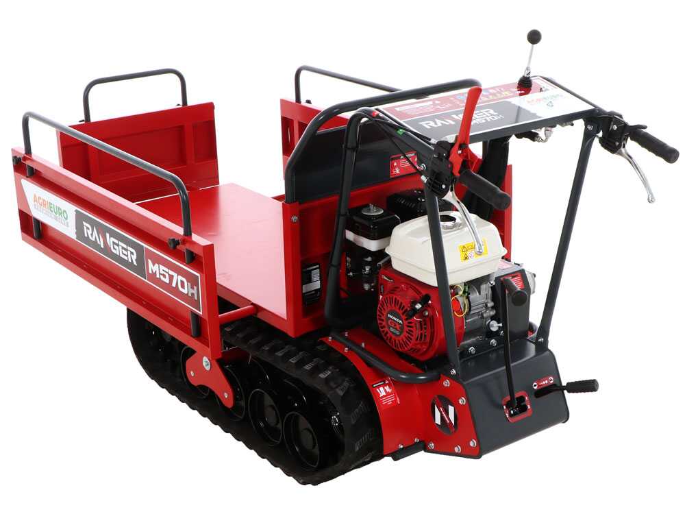 Rupsdumper laadvermogen 500 kg AgriEuro Premium Ranger M570 H Extendable, motor Honda GX200, detail 2
