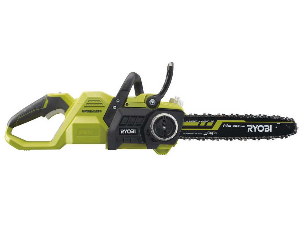 Ryobi BRUSHLESS RY36CSX35A-0 accu kettingzaag, zwaard 35 cm, 36 V zonder accu, detail 2