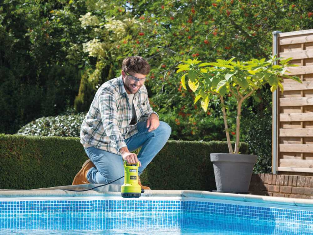 Ryobi RY18SPA-0 18V dompelpomp voor schoon en vuil water, zonder accu, detail 2