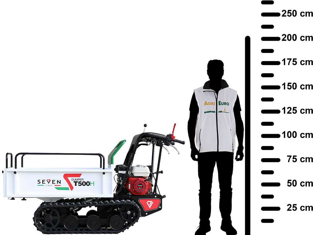 Rupsdumper laadvermogen 500 kg Seven Italy T500H GX-E, detail 2